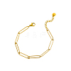 304 Stainless Steel Paperclip Chains Bracelets STAS-OY016-99G-3