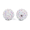 AB-Color Resin Rhinestone Beads RESI-S315-14x16-16-2