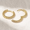 Rack Plating Brass Micro Pave Cubic Zirconia Hoop Earrings EJEW-H143-15G-3