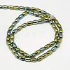 Electroplate Non-magnetic Synthetic Hematite Beads Strands G-J168-5x3mm-03-2