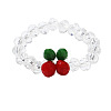 Glass Beaded Stretch Finger Rings for Women FS-WG76F8F-02-1