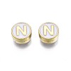 Alloy Enamel Beads X-ENAM-N052-006-01N-RS-2