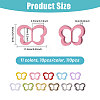 110Pcs 11 Colors Alloy Tri-Glide Adjuster Buckles FIND-GL0001-98-2