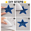   43Pcs 14 Style Star Computerized Embroidery Cloth Iron on/Sew on Patches DIY-PH0021-13-4