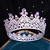 Alloy Rhinestone Crown Hair Bands PW-WG4416F-03-1