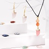 10Pcs 10 Style Natural Gemstone Pendants G-LS0002-14-6