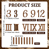 2 Sets 2 Styles Wood Cabochons DIY-BC0016-38-2