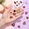 15Pcs 15 Styles Alloy Pendants ENAM-YW0006-84-5