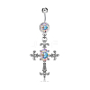 Cross Alloy Body Jewelry RELI-PW0001-066A-1