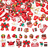 90Pcs 15 Styles Christmas Opaque Resin Cabochons RESI-SC0005-61-1