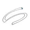 304 Stainless Steel Cable Chain Necklaces MAK-F029-01-B-1