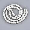 Electroplated Natural Lava Rock Beads Strands G-T114-63S-5