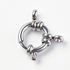 Tarnish Resistant 304 Stainless Steel Smooth Surface Spring Ring Clasps LS-STAS-E143-02A-P-2