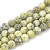 Natural Yellow Turquoise(Jasper) Beads Strands LS-G-T106-297-1