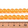 Baking Paint Glass Beads Strands DGLA-Q023-8mm-DB47-4
