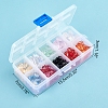 Transparent Baking Paint Glass Beads DGLA-CA0001-01-7