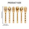 6Pcs Bamboo Spoons & Knifes & Forks AJEW-WH0411-005-3