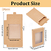 Rectangle Paper Biscuit Boxes with Clear Window CON-WH0107-02A-01-2