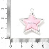 Spray Painted Alloy Pendants AL-CBA5B8E-14P-03-3