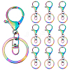 Rainbow Color Alloy Split Key Rings FIND-PH0005-56-1