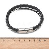 Braided Microfiber Leather Cord Bracelets BJEW-C153-01E-5