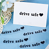 Laser PVC Drive Safe Self Adhesive Car Stickers STIC-WH0013-09C-4