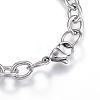 Tarnish Resistant 304 Stainless Steel Charm Bracelets BJEW-G544-04P-4