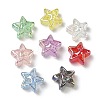 UV Plating Transparent Acrylic European Beads AC-CBA6658-03-1