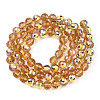 Transparent Electroplate Glass Beads Strands EGLA-N012-001-B05-2