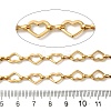 Ion Plating(IP) 304 Stainless Steel Heart Link Chains CHS-Q006-17G-2