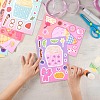 8Pcs PVC Self-Adhesive Stickers STIC-YW0001-06-6