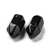 Natural Obsidian Double Terminal Pointed Pendants G-C007-02A-07-3