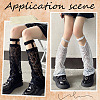2 Pairs 2 Colors Polycotton Leg Sleeves AJEW-CY0001-29-4