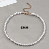 Plastic Imitation Pearl Round Beaded Necklaces for Women WGF0340-09-1