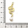 Brass Micro Pave Cubic Zirconia Pendants KK-Z093-28G-3