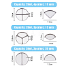 3 Style 2/3/4 Compartments Empty Round Iron Eyeshadow Replacement Box FIND-FH0007-33-2