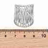 304 Stainless Steel Cuff Rings Ring Components SA-CBA098D-01P-E-3
