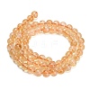 Hearted Natural Citrine Beads Strands GG-T002-A01-6mm-4