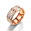 201 Stainless Steel Rhinestone Finger Ring FS-WGE7DD5-18-1