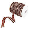 Sparkle Style Polyester Ribbons OCOR-WH0074-37A-1