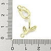 Rack Plating Brass Micro Pave Clear Cubic Zirconia Flower Connertor Charms KK-Z043-03C-3