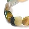 Natural Banded Agate Beads Strands G-K392-B05-13x18mm-4