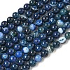 Natural Banded Agate Beads Strands G-I392-A01-8mm-2