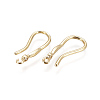 Brass Earring Hooks KK-L177-39G-2