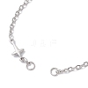 304 Stainless Steel Cross Link Bracelets Making AJEW-JB01382-01-2