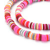 Handmade Polymer Clay Bead Strands CLAY-N011-53-4