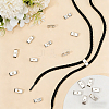 40Pcs Iron Bolo Tie Slides Clasp Accessories FIND-CL0002-29-4