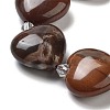 Natural Petrified Wood Beads Strands G-C150-A08-01-3