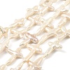 Natural Baroque Keshi Pearl Beads Strands PEAR-B004-06B-01A-2