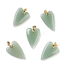 Natural Green Aventurine Pendants X-G-E570-01G-03-1
